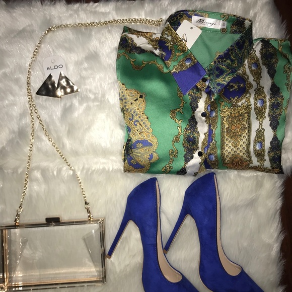 🚨1 left! 🚨 Rhoyal Printed Scarf Dress - Picture 6 of 6